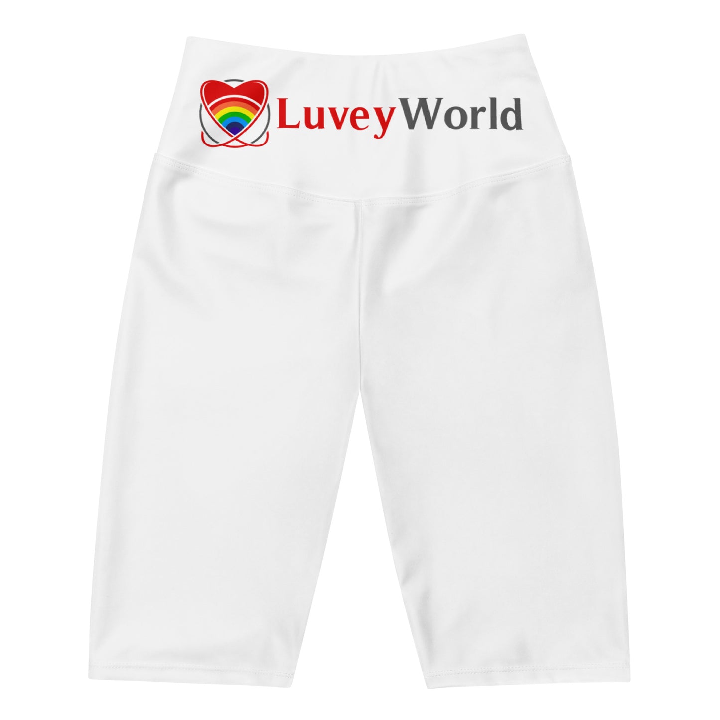 LuveyWorld waist logo Biker Shorts