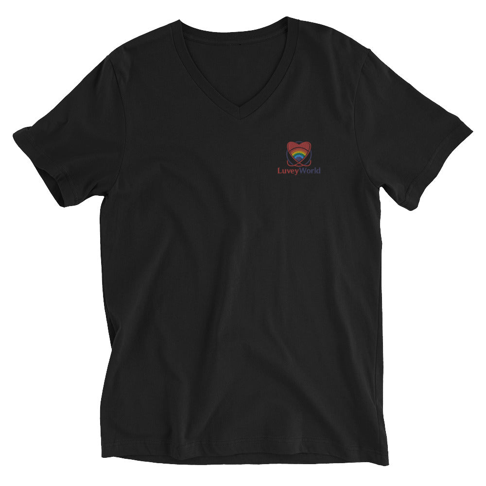 LuveyWorld Short Sleeve V-Neck T-Shirt